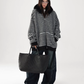 Striped Wool Loose Hoodie ACS0350