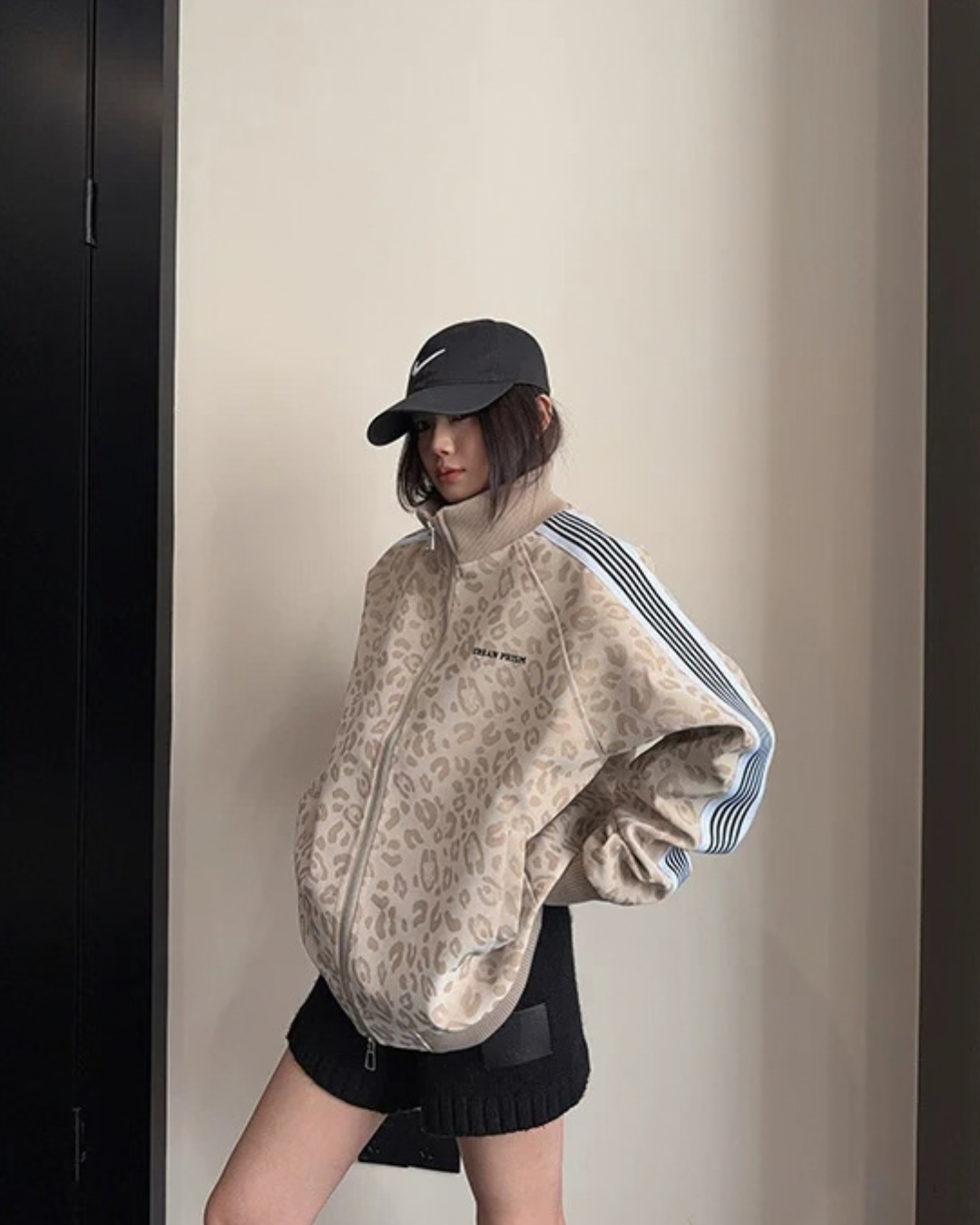 Sideline Leopard Track Jacket YLS1050
