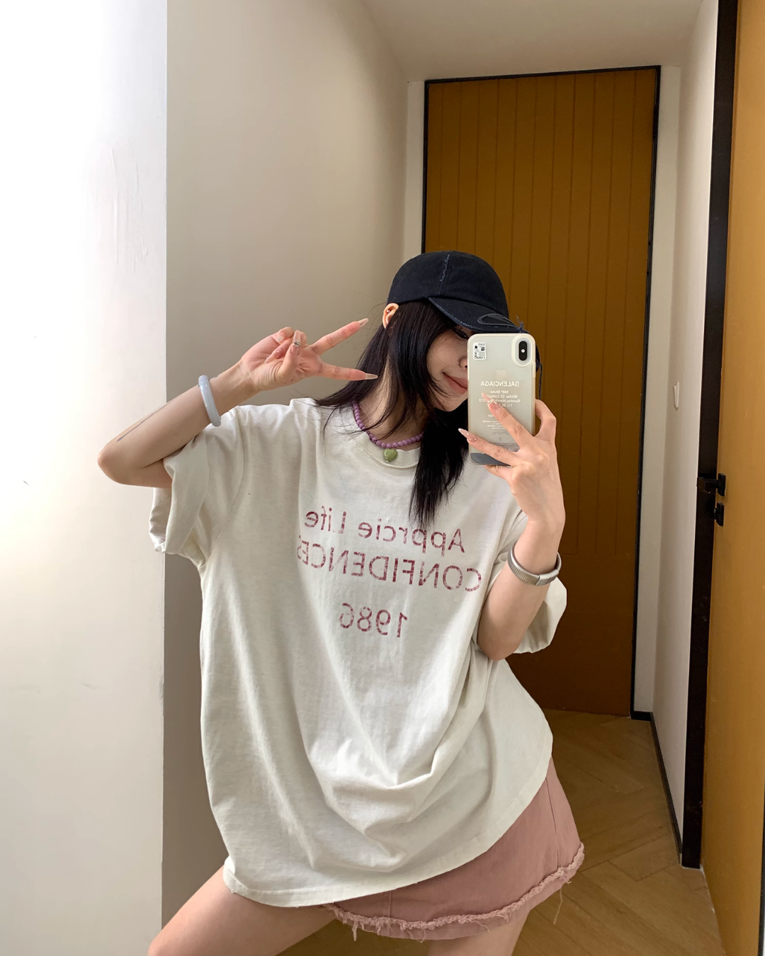Logo Printed Short Sleeve T-Shirt YLS0835