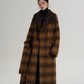 Plaid Long Wool Coat SRS0390