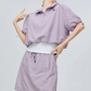 Nylon Hooded Tops / Mini Skirt FER0330