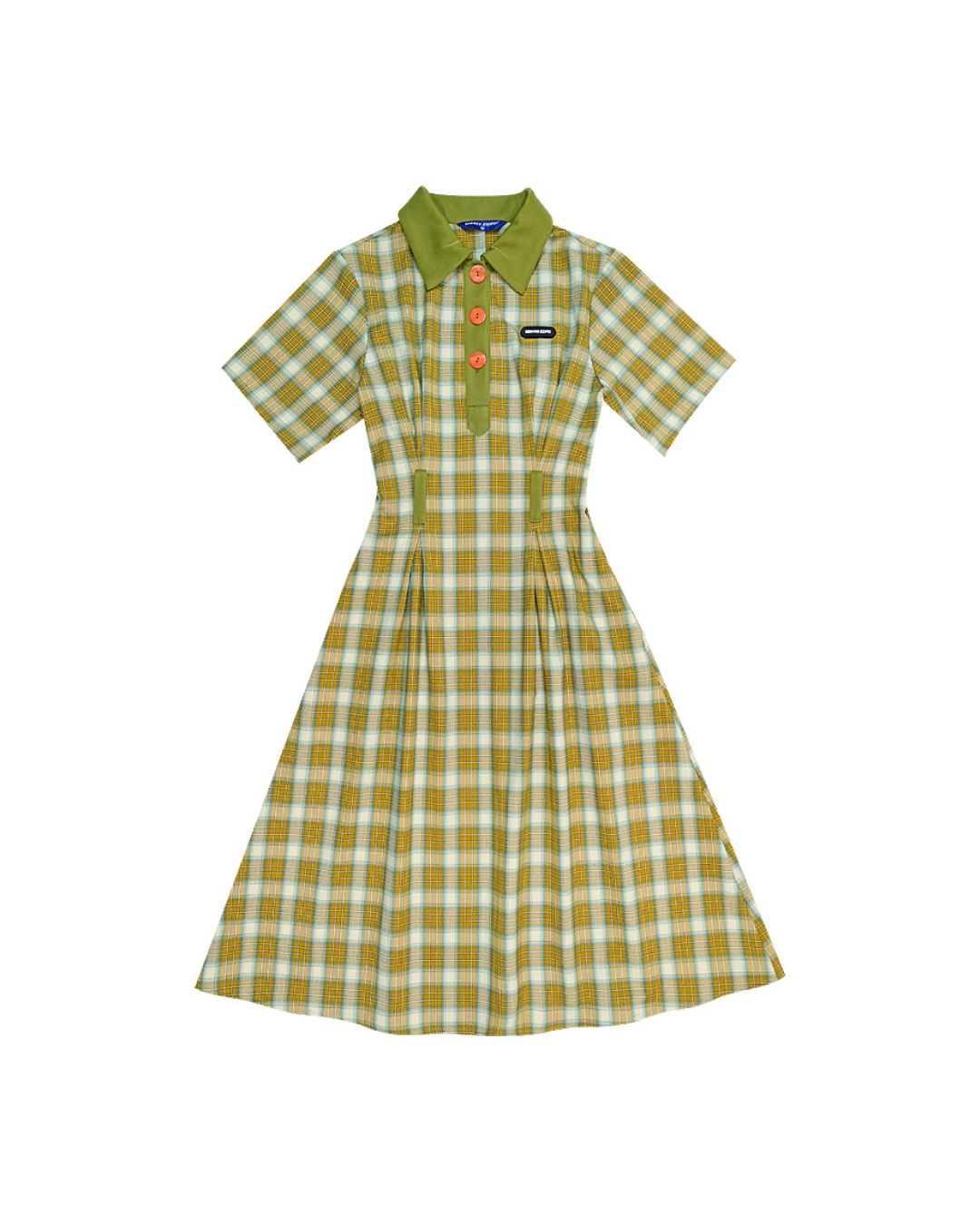 Polo Color Plaid Dress ZZF0258