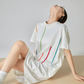 3D Embroidery T-Shirt Dress FER0185