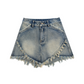 Cut Frill Denim Shorts ZZF0222