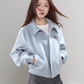 Casual Loose Short Jacket/Crew Neck Short-Sleeve T-Shirt WDB0028
