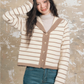 Stripe Retro Collar Knit ASG0054