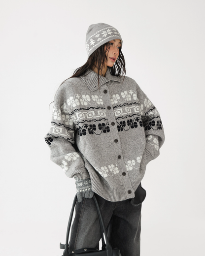 Jacquard High Neck Knit ACS0322