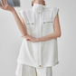 Sleeveless Jacket-Style Vest / High-Waist Short Pants FER0111