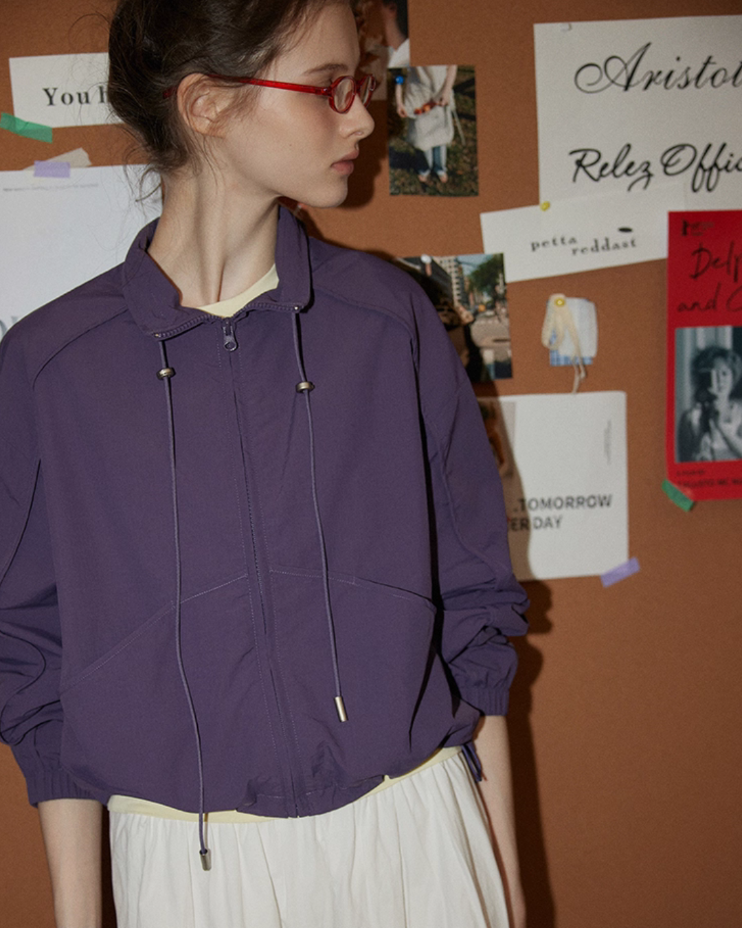 Stand Collar Zip-Up Jacket RLZ0006