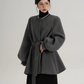 Collarless Belt Coat SRS0374