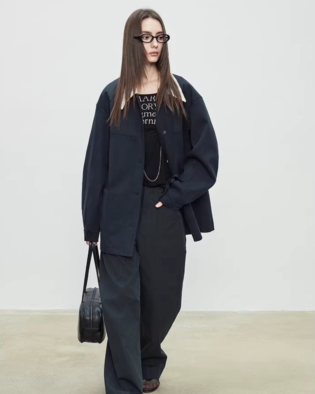 Patchwork Mid-Length Trench Coat TEO0008