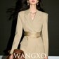 Tailored Satin Waist Belt Dress WNG0003