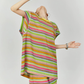 Multicolor Striped Sleeveless Top / Shorts FER0353