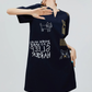 Cat Embroidery Key Neck Dress FER0221