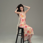 Asian Camisole Long Dress USY0005
