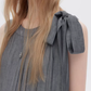 Twill Texture Switch Gather Dress SHN0043