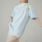 Floral Print Oversized Short-Sleeve T-Shirt  FER0288