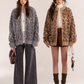 Leopard Print Knit Cardigan ASG0057