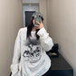 Dog Print Loose Long Sleeve T-Shirt YLS0913