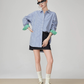 Blue Striped Long-Sleeve Shirt FER0182