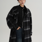 Plaid Long Woolen Coat SRS0316