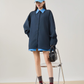 Color-Block Layered Oversized Shirt FER0072