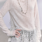 Mock neck Long Sleeve Hollow Top LAS0040