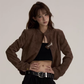 Suede Cropped Jacket ONP0003