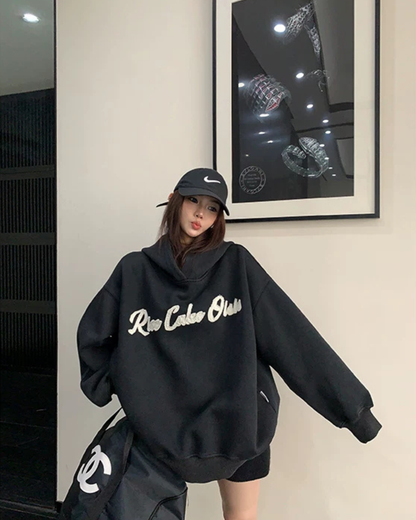 Oversized High-Neck Hoodie YLS1062