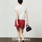 Graphic Short-Sleeve T-Shirt / Polka Dot Mini Skirt LLA0650