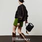 Tiger Print Sweatshirt Top / Green Mini Skirt LLA0619