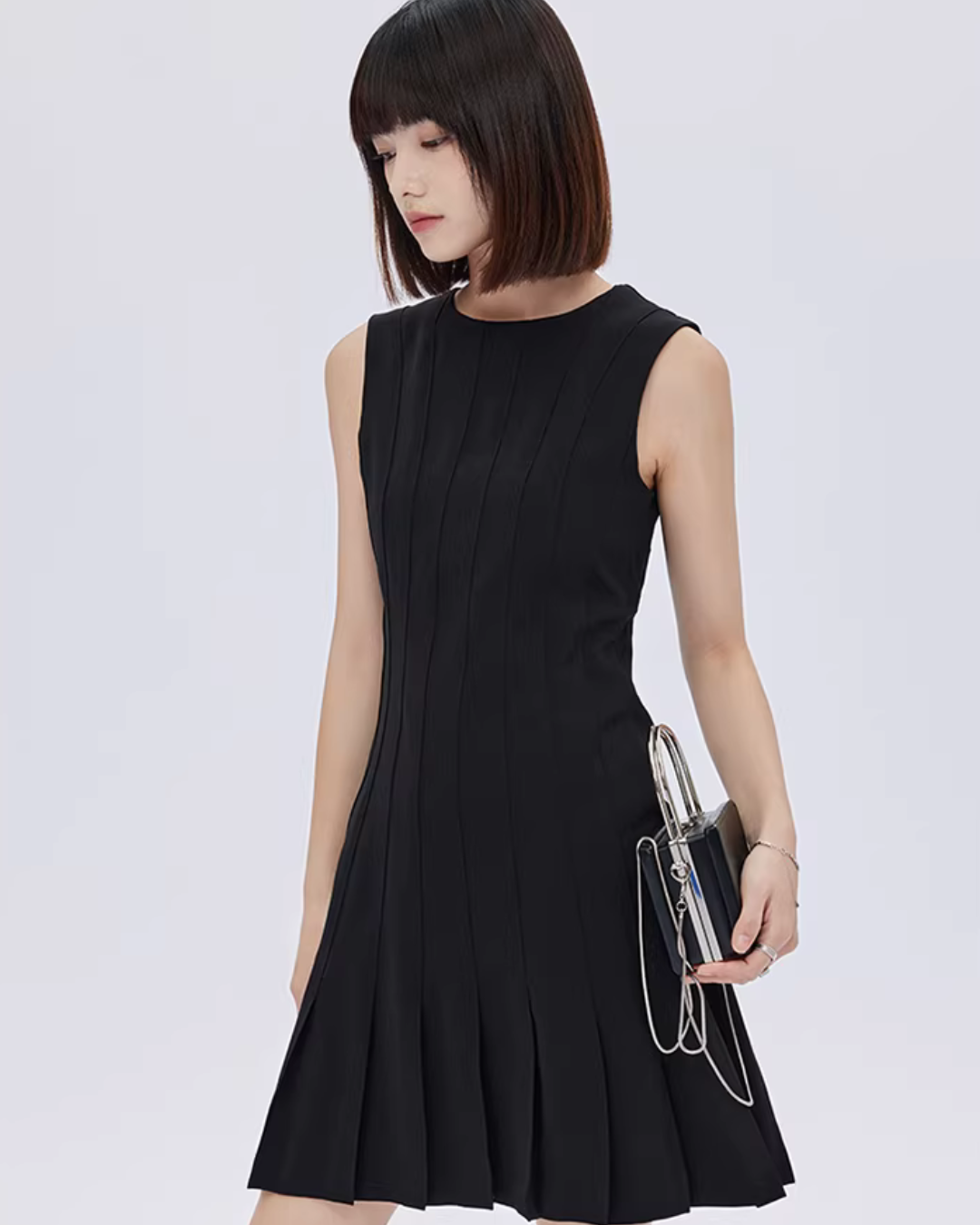 Round Neck Sleeveless Dress SHN0050