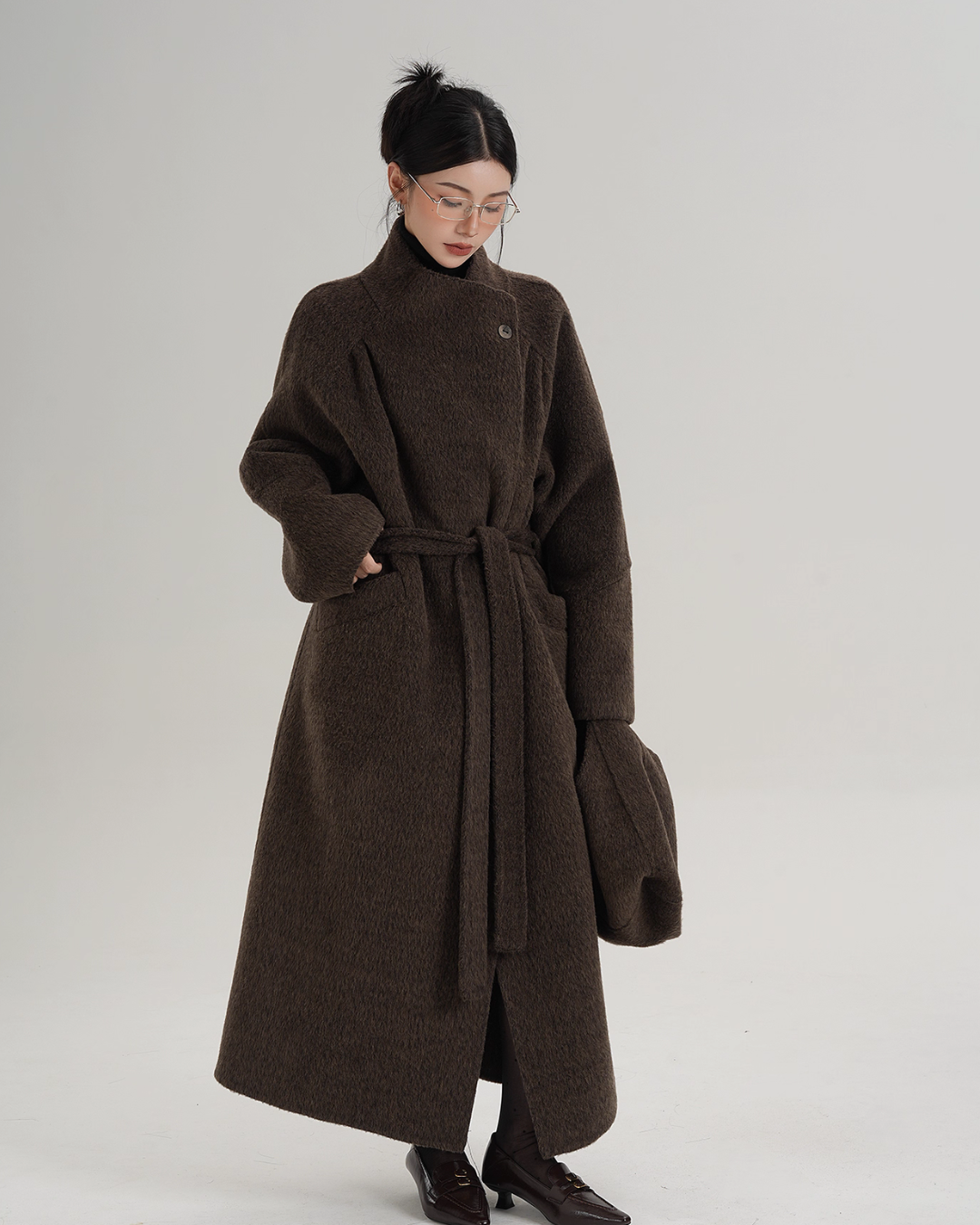 Stand Collar Wool Coat SRS0370