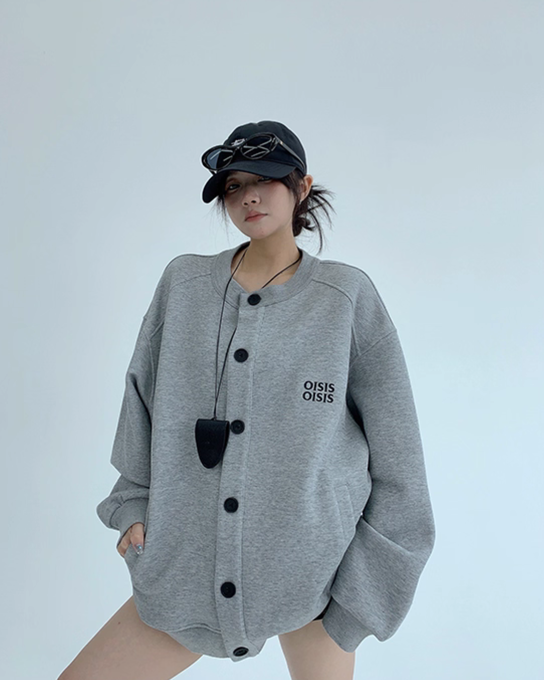 Round Neck Loose Cardigan YLS0891