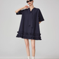 Bow-tie Hem Frill Mini Dress FER0103