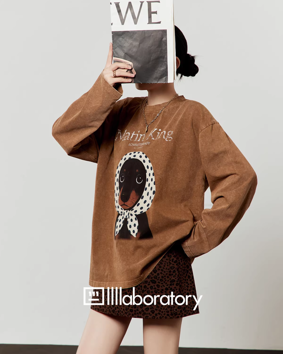 Dog Scarf Loose Hoodie LLA0599