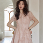 Pastel Pink Frill Dress SMS0010