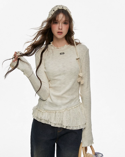 French Slim Fit Lace Knit CYN0129