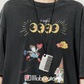 Vintage Print Short-Sleeve T-Shirt / Sweat Long Skirt LLA0653