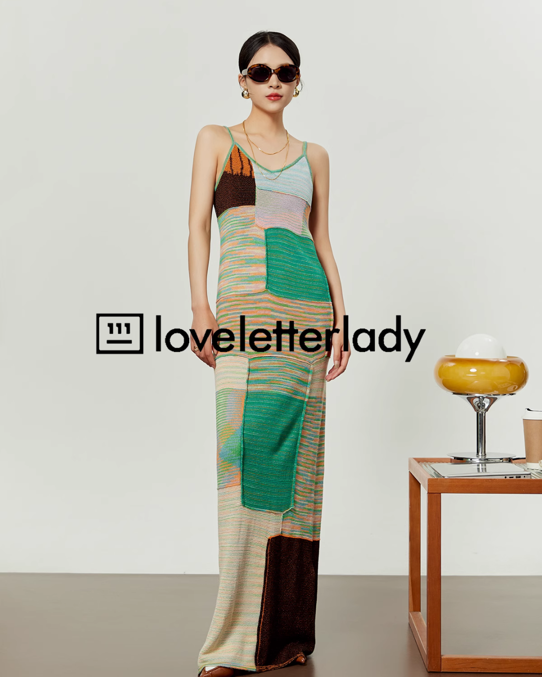 Long Knit Color Dress LLA0057