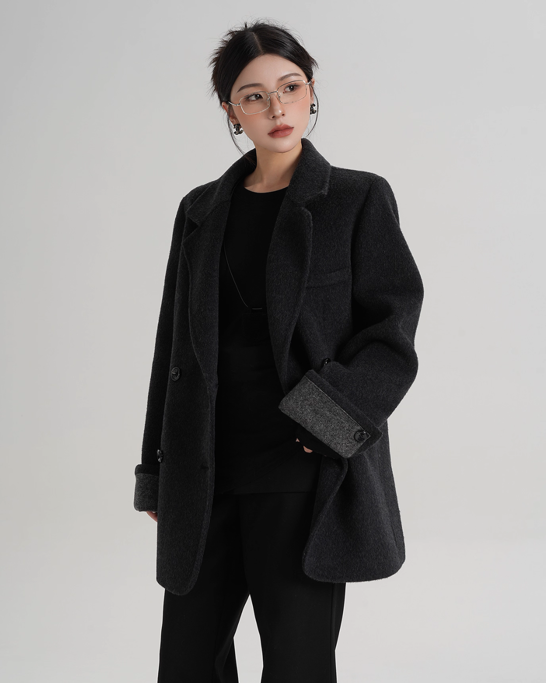 Back Sleeve Wool Blazer SRS0360