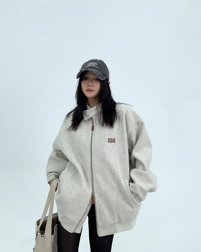 One-Point Logo Double Zip Jacket YLS0746