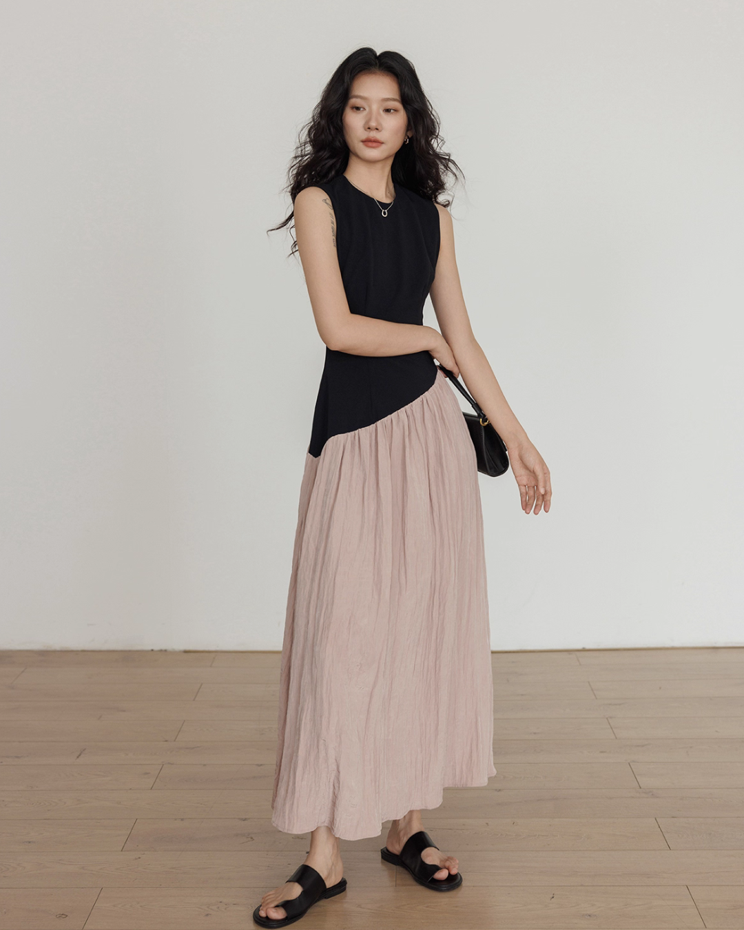 Fake Layered Long Dress VAS0126