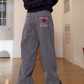 Pinstripe Wide Denim Pants CYE0100