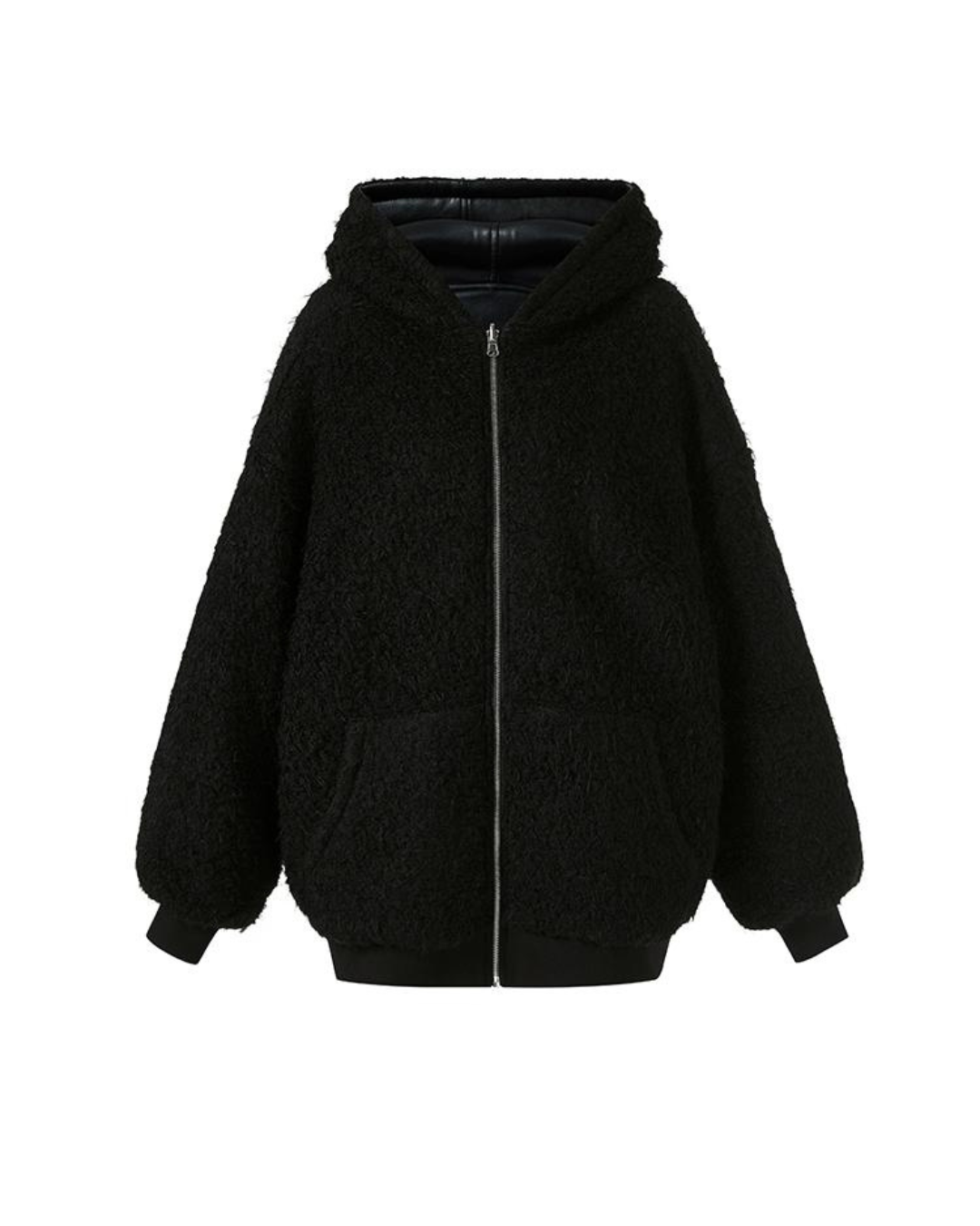 Hoodie Loose Leather Reversible Blouson IMC0002 – AuroraBoutique Hoodie Loose Leather Reversible Blouson IMC0002 – AuroraBoutique