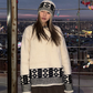 Crew Neck Jacquard Knit CYE0059