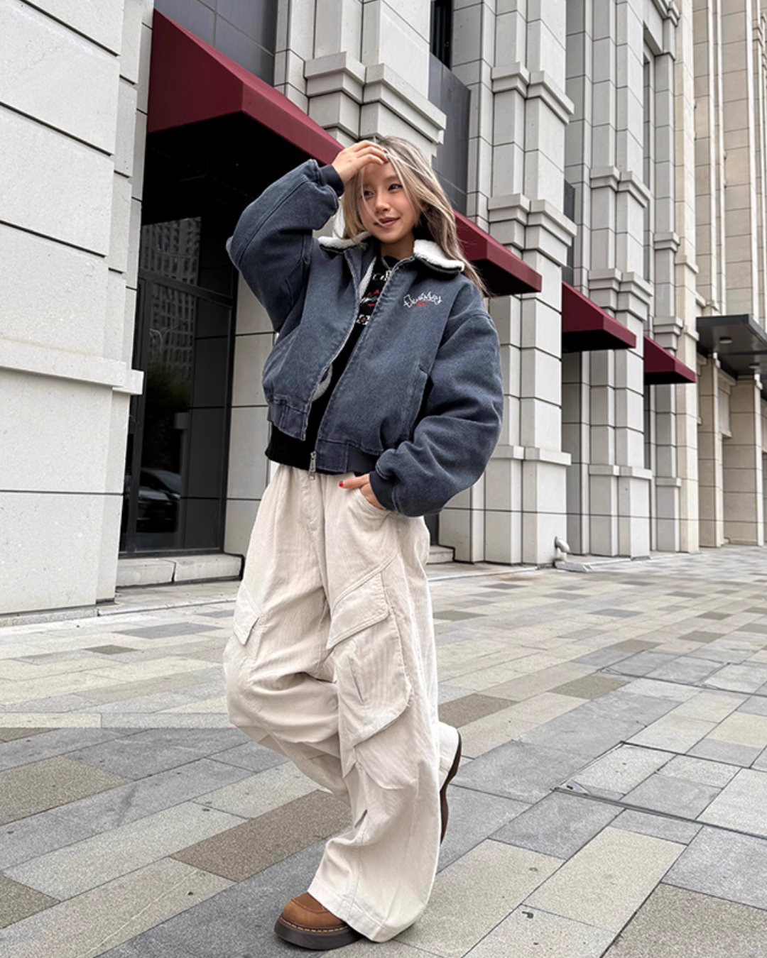 Fur Collar Fleece Work Jacket CYE0058