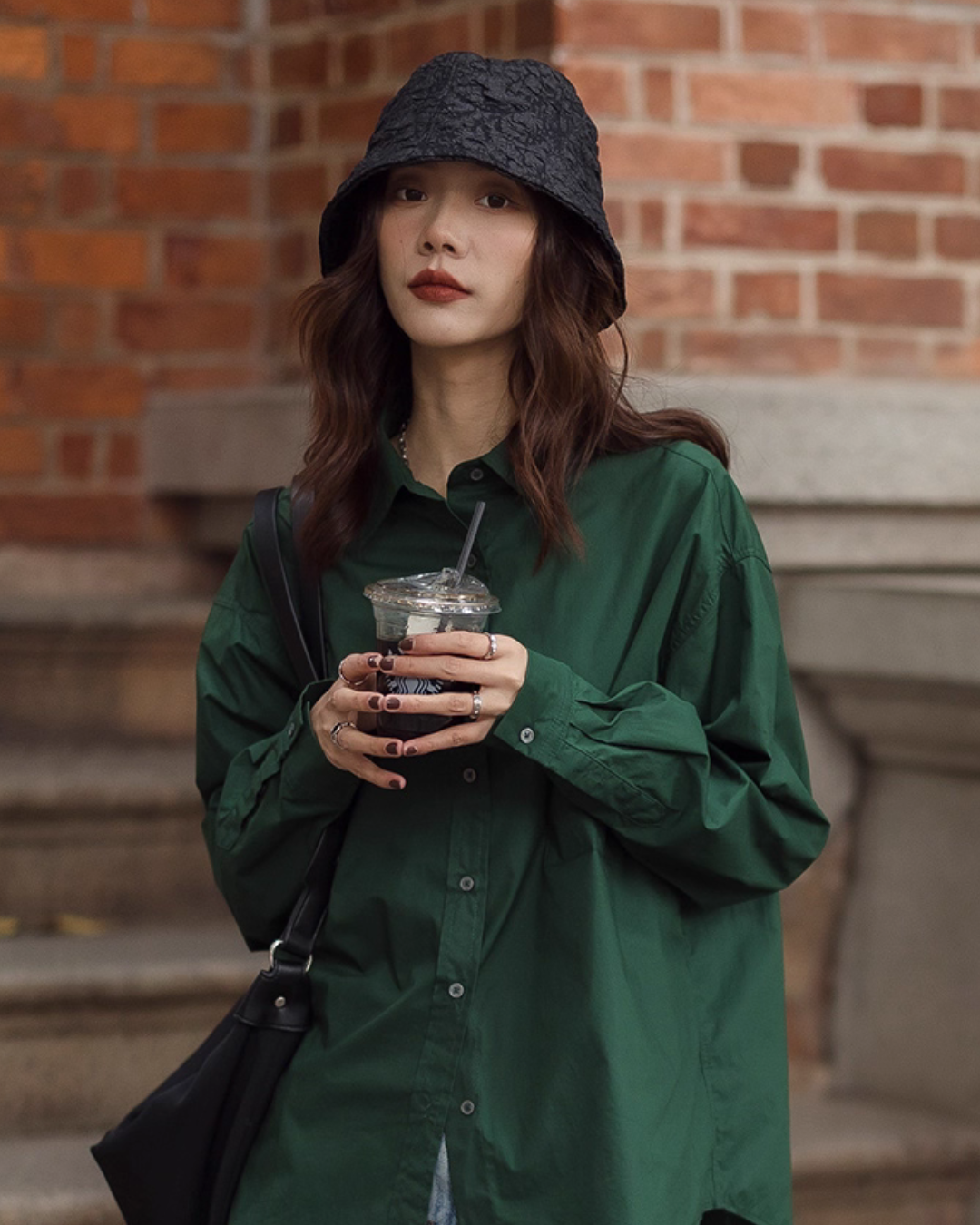 Cotton Loose Long Sleeve Shirt VAS0143