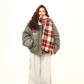 Retro Lambswool Collar Cotton Jacket WDZ0039