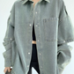 Vintage Blue Denim Shirt YLS0549